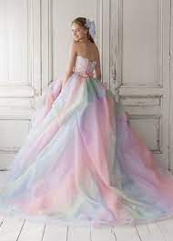 75 Most Breathtaking Colored Wedding Dresses In 2020 Pouted Com Rainbow Wedding Dress Rainbow Dress Pastel Dress