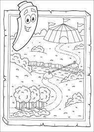 Dora The Explorer Coloring Pages Map World Map Coloring Page Dora Map Coloring Pages