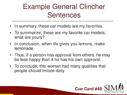 Choose The Best Definition Of A Clincher Sentence, A. A Sentence That  Introduces The Main Point Of A - Brainly.Com