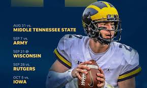 Due to injuries, he played starters 30, 32, 35, sometimes 40. 2019 Michigan Wolverines Football Schedule Downloadable Wallpaper