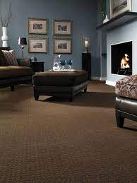 Brown shades are more often used for walls, floors and furniture, while blue can be added as accents. Dark Brown Carpet Living Room Idea Beautiful 12 Ways To Incorporate Carpet In A Room S Design Brown Carpet Living Room Brown Living Room Living Room Carpet