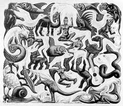 Gestalt Tambem E Conhecida Como A Lei Da Simplicidade Segundo Essa Teoria Todo Estimulo E Percebido Primeiro Em Mc Escher Producao De Arte Arte Da Ilusao
