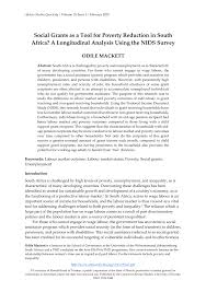 How to apply for unemployment grant in south africa. Pdf Social Grants As A Tool For Poverty Reduction In South Africa A Longitudinal Analysis Using The Nids Survey