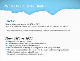 New Sat Act Comparison Y2 Academy