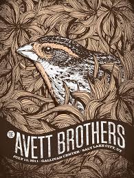 Avett Brothers Bird Art Poster Concert Poster Design Music Concert Posters Avett Brothers