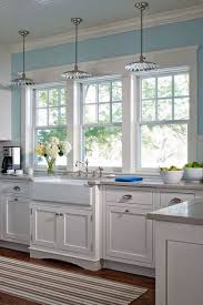 It's like a new start on life for your kitchen, where everything sparkles and looks clean, wholesome and fresh. Kitchen Window Above Sink White Kitchen Interior White Kitchen Decor Modern Farmhouse Kitchens