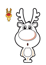 Dibujos Navideños Para Colorear Reno