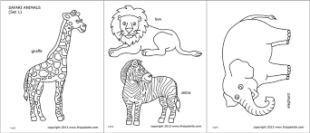 Shop our great selection of safari animal prints & save. Safari Or African Savanna Animals Free Printable Templates Coloring Pages Firstpalette Com