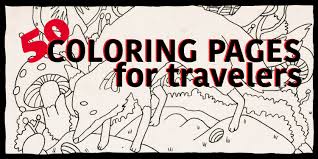 These spring coloring pages are sure to get the kids in the mood for warmer weather. 50 Free Printable Travel Coloring Book Pages While We Re Stuck At Home