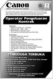 Glenmarie shah alam call / whatsapp: Jawatan Kosong Kilang Canon Shah Alam Lamaran U
