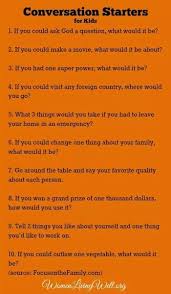 The Kitchen Is Not Just For Cooking But For Connecting Women Living Well Conversation Starters For Kids Family Fun Night This Or That Questions