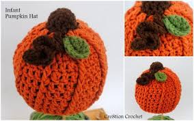 Knit this perfect pumpkin hat for some extra halloween fun. Pumpkin Hat Infant Cre8tion Crochet