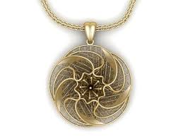 Pendant Ultra Vision Hsfz X 019 P 3d Print Model Pendant Gold Bridal Necklace Real Gold Jewelry