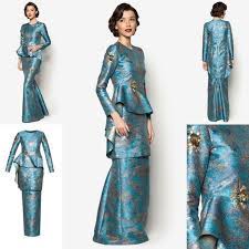 Baju wanita saiz besar online. Fesyen Baju Raya 2016 Terkini Jovian Mandagie Baju Kurung Moden Batik Fashion Peplum Wedding Gowns Fashion