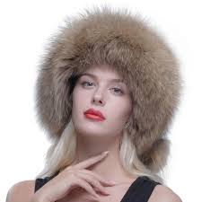 An alternative is to bend the flaps back and tie them behind the head. Genuine Raccoon Fur Russian Ushanka Trapper Hat With Fur Ball Pompom Ursfur