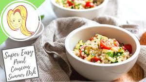 The panel says one tablespoon has 20 calories, 3 grams of protein, 1 gram fiber, and a ton of vitamins and minerals. Super Easy Pearl Couscous Dish Youtube
