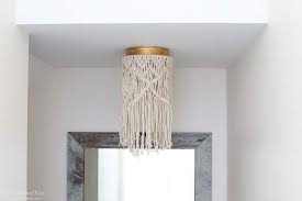 Explore 92 listings for glass shades for ceiling lights at best prices. Boob Light Busting Macrame Boho Lighting Hack The Heathered Nest