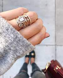Every Year Since Our Wedding I Ve Added A Few Memory Rings To My Ring Finger Some Signify Milestones Special Memories Or Places We Fine Jewelry Jewelry Bling