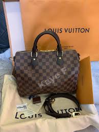 Aktuelle preise für produkte vergleichen! Brand New 2021 Original Louis Vuitton Speedy 30 Bandouliere In Damier Ebene Embedded With Microchip Luxury Bags Wallets On Carousell