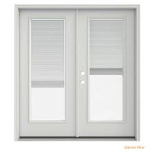 Window sash, sill and frame repair. Jeld Wen 72 In X 80 In Primed Steel Right Hand Inswing Full Lite Glass Stationary Active Patio Door W Blinds Thdjw205900509 The Home Depot