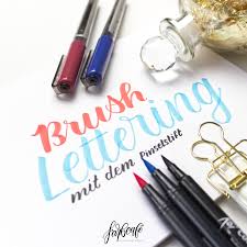 Die zahlen 1 bis 10 zu schreiben. Brush Lettering Dein Kleiner Guide Durch Ein Tolles Neues Hobby Farbcafe