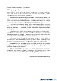 Maybe you would like to learn more about one of these? Karangan Syarahan Pentingnya Bahasa Melayu Worksheet