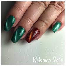 Happy St Patricks Day Cateye Gelpolish St Patricks Day Nails Cat Nail Designs Green Nails