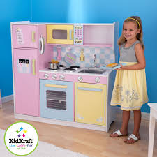 pastel kitchen, wooden play kitchen