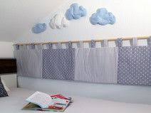 Wandschutz Fur Das Kinderbett Gross Sterne Kleinkindzimmer Kinder Zimmer Kinder Bett