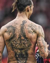 Manchester city star gets crazy ink of himself celebrating on his backsource photo and content: Top 10 Most Tattooed Footballers In Europe No 1 Has 42 Tattoos See Pictures And Tattoos Meaning Blogygold