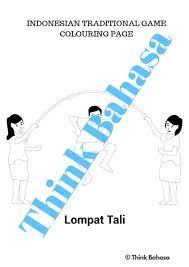 Indonesian Traditional Games Dances And Sports Colouring Pages Traditional Games Sports Coloring Pages Indonesian