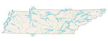 Duck River Tn Map Tennessee Lakes And Rivers Map - Gis Geography