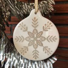 Maybe you would like to learn more about one of these? Hand Painted Christmas Ornament White Porcelain Snowflake Ornament Tracey Capone Fine Art