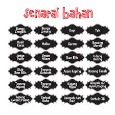 Label barang dapur spice labels sticker labels labels. Senarai Label Barang Dapur Pagar Rumah