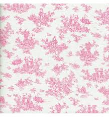 Shop toile fabric at onlinefabricstore. La Petite Toile De Jouy French Rose Fuchsia Pink Textiles Francais