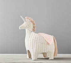 Woven from wicker and albaca rope, our basket features giraffe details that your little one will love. Unicorn Shaped Wicker Storage Pottery Barn Kids Pottery Barn Wicker Baskets