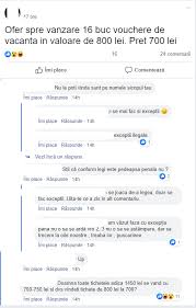 Comenzile de achizitie de vouchere de vacanta trebuie transmise unitatilor emitente de catre angajatori si vor cuprinde cel putin urmatoarele informatii: Foto Cum Se Vand Voucherele De VacanÈ›Äƒ Pe Facebook In Satu Mare O AdevÄƒratÄƒ PiaÈ›Äƒ NeagrÄƒ