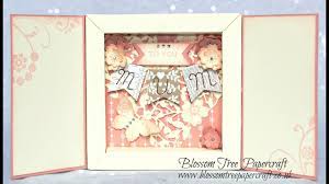 Score at 1/2 increments 4 times on all four sides. Stampin Up How To Make The Shadow Box Card As Shown On Blossom Tree Papercraft Youtube