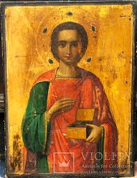 Maybe you would like to learn more about one of these? Ikona Svyatogo Pantelejmona Celitelya Afon Violity Auction Antiques