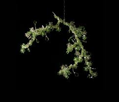 Led ball droplight spherical gypsophilaand cherry blossoms chandelier for hotel restaurant villa. Blossom Tord Boontje