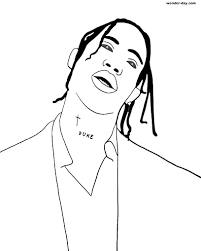 Free printable rodeo coloring pages. Coloring Pages Travis Scott Download Or Print For Free