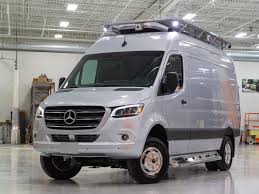 A Camper Van Built In A Mercedes Benz Sprinter Comes With Full Kitchen Two Showers And A Bed See Inside The Last Resort Mercedes Camper Benz Sprinter Mercedes Benz Camper