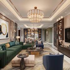 Where sophistication effortlessly meets comfort, this living room is the  epitome of luxurious living with a modern flair. From the rich textures to  the elegant decor, every element is thoughtfully designed to