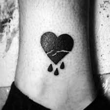 40 Broken Heart Tattoo Designs For Men Split Ink Ideas Broken Heart Tattoo Black Heart Tattoos Broken Heart Tattoo Designs