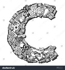 Grafiti atau yang biasa dieja graffity atau graffiti ialah coretan pada dinding dengan menggunakan komposisi warna, bentuk, garis serta volume guna menuliskan simbol, kata ataupun kalimat tertentu. Childlike Doodle Abc Crazy Letter C Isolated On Royalty Free Stock Photo 87872797 Avopix Com