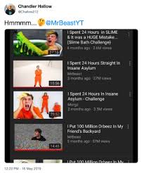 Today i will participate in the mrbeast finger on the app 2 challenge. Mrbeast And Morgz Feud Know Your Meme