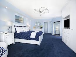 The light colors in this bedroom allow natural lighting to reflect off of it. 50 Blue Bedroom Ideas Photos Home Stratosphere