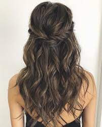 Wedding hairstyle for black women. 28 Captivating Half Up Half Down Wedding Hairstyles Brunette Hairstyle Medium Length With T