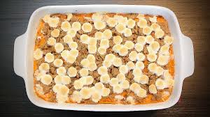 Bring to a boil over high heat, then lower the heat to a simmer and cook until the potatoes. Sweet Potato Casserole Without Pecans With Marshmallows Recipe