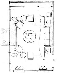 Most of the living room set up ends up with its furniture pointing towards the television set. Living Room Floor Plan Sk H Novocom Top